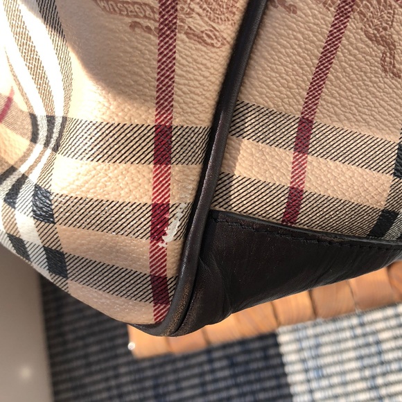 Burberry Haymarket Diaper Shoulder Crossbody Bag - Picture 13 of 16